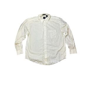 Vintage 80s/90s Van Heusen Cotton Poplin Shirt Made in Philippines Large 16–16.5